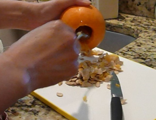 removing the seeds